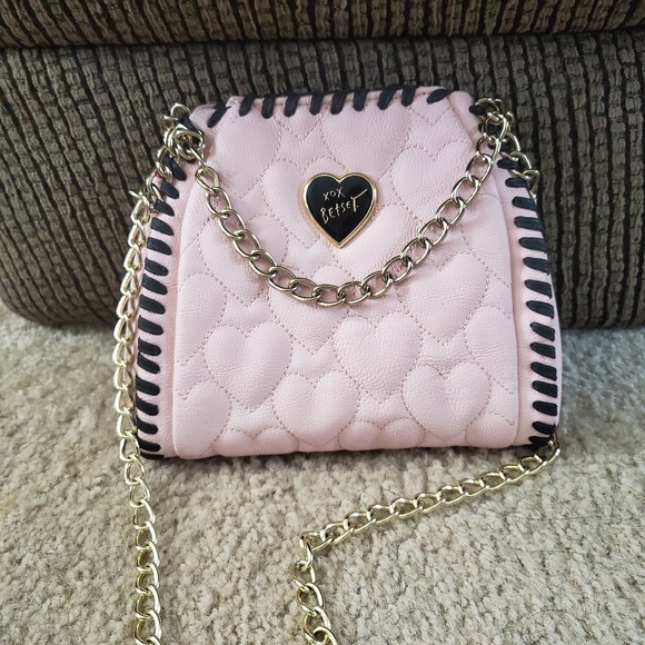 Betsey Johnson Handbags - Betsey Johnson pink crossbody